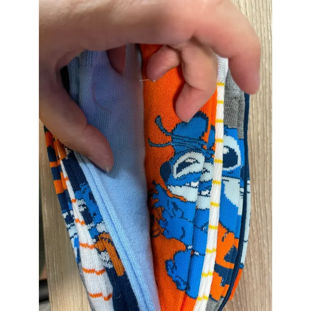 Disney Lilo & Stitch Halloween 9 Pairs No Show Socks Size 4-10 NEW Assorted